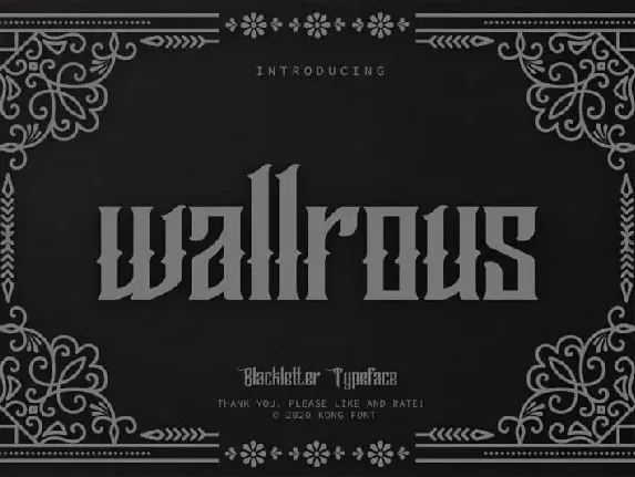 Wallrous Blackletter font