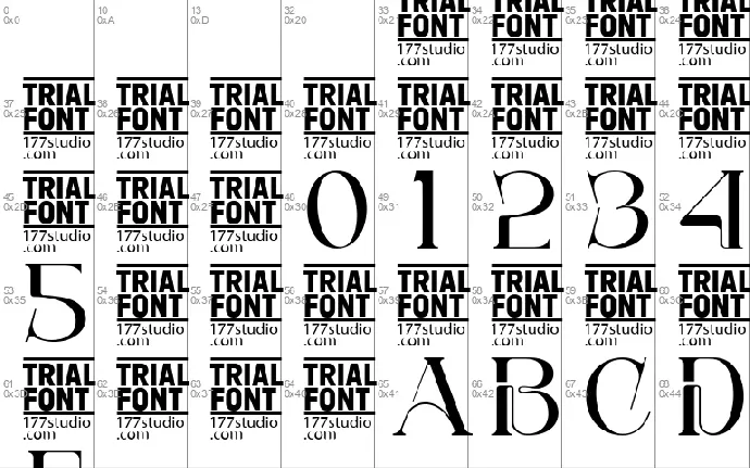 452B Sparked Demo font