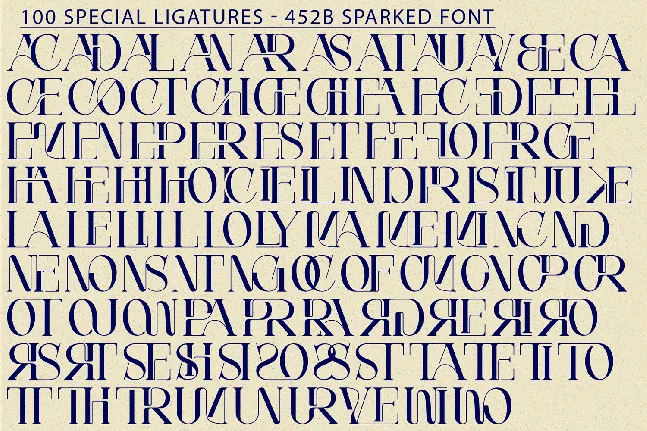 452B Sparked Demo font