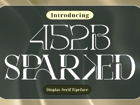 452B Sparked Demo font