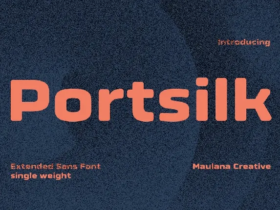 Portsilk font