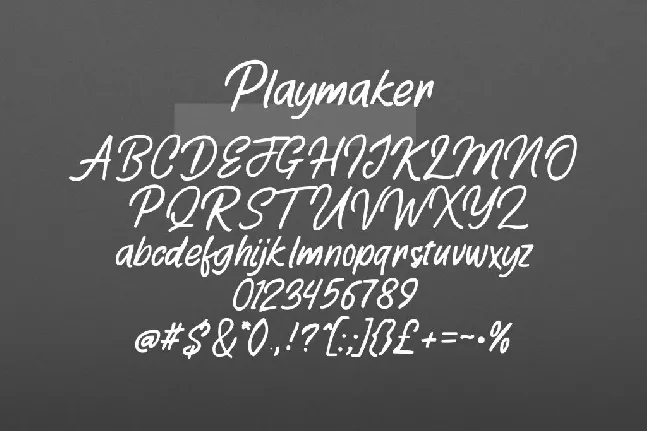 PlaymakerD font