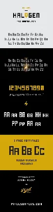 Halogen Free font