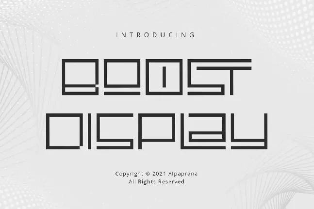 Boost Display font