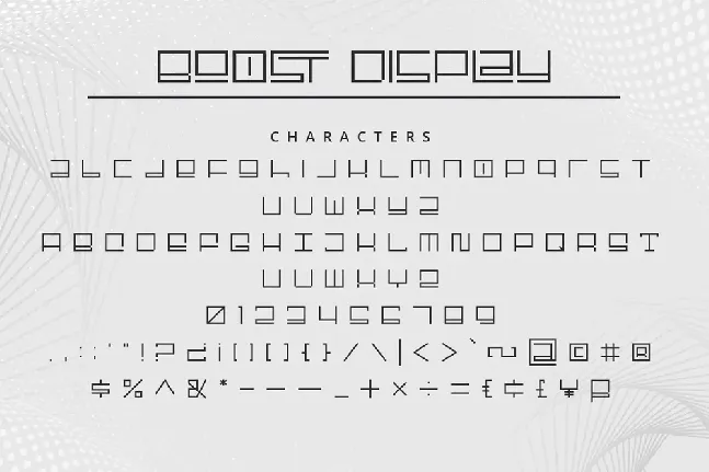 Boost Display font