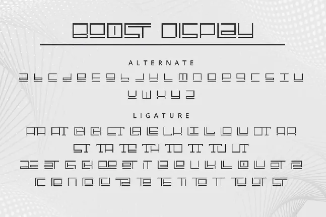 Boost Display font