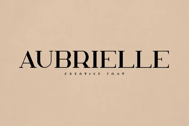 Aubrielle font