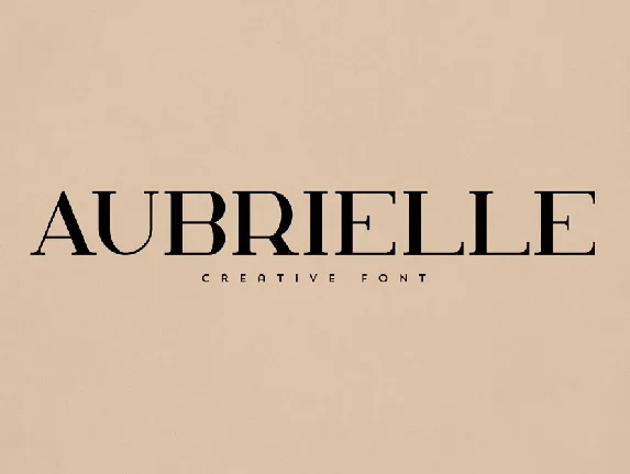 Aubrielle font