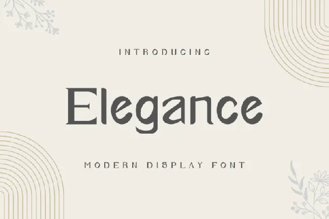 Elegance font