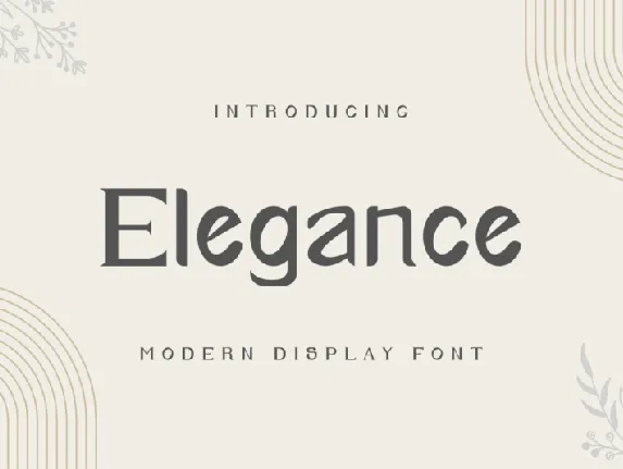 Elegance font