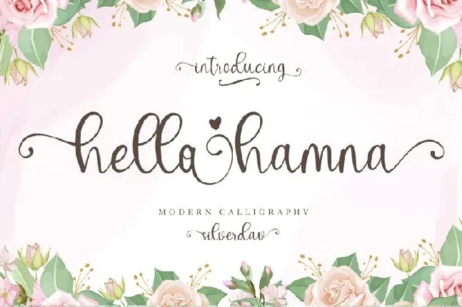 Hello Hamna Calligraphy font