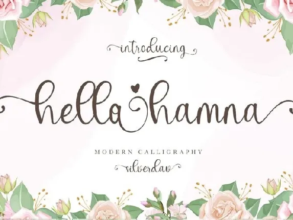 Hello Hamna Calligraphy font