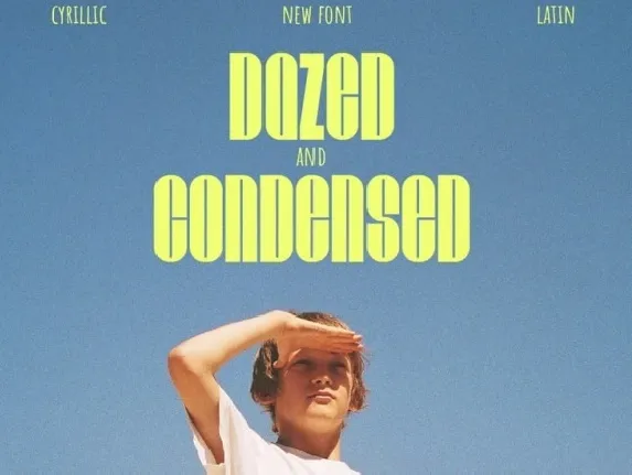 Dazed and Condensed font