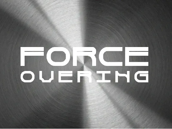 Force Overing font