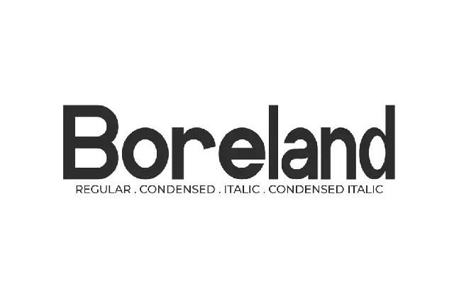 Boreland font