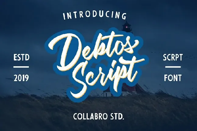 Debtos Script font