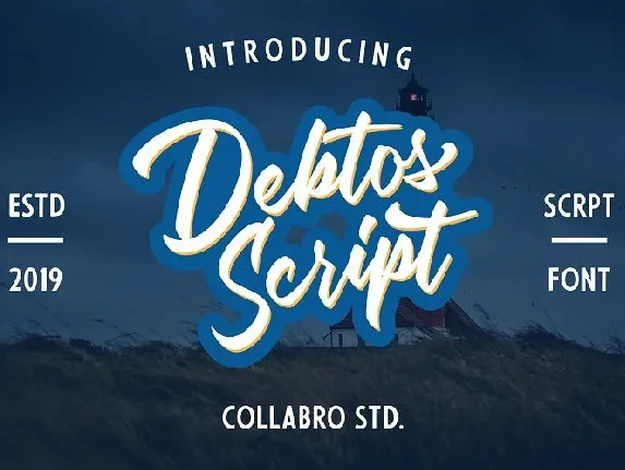 Debtos Script font