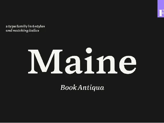 Maine Family font