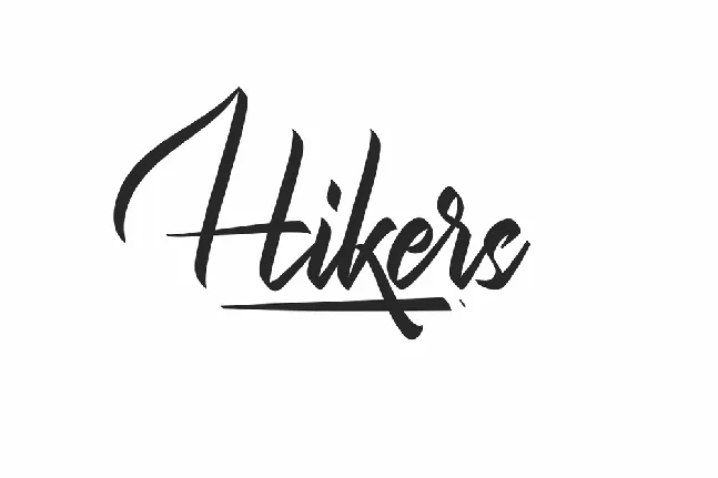 Hikers Demo font