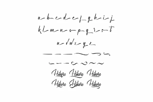 Hikers Demo font