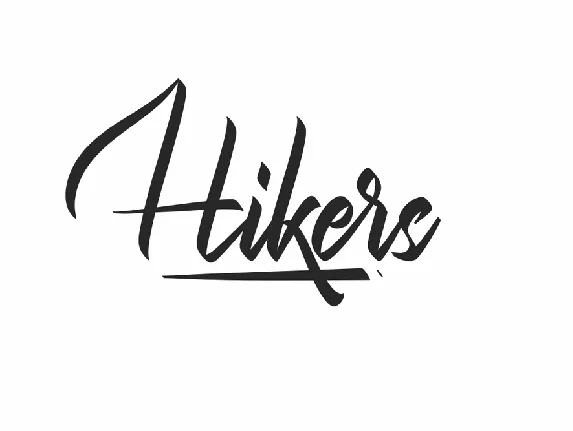 Hikers Demo font