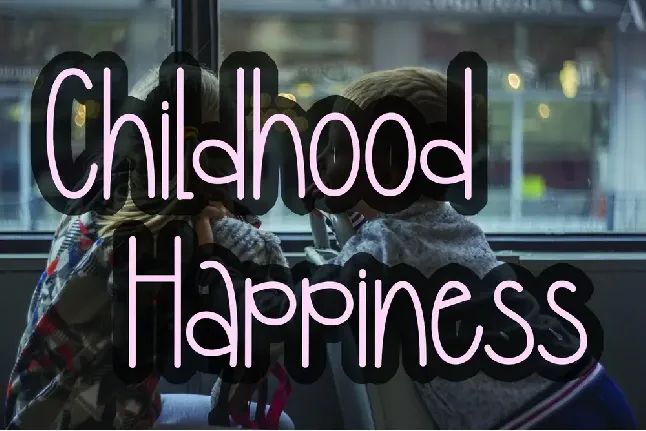 Happy Children - Personal Use font