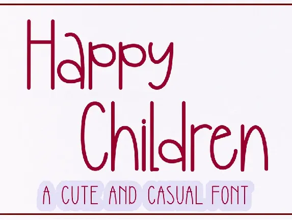 Happy Children - Personal Use font