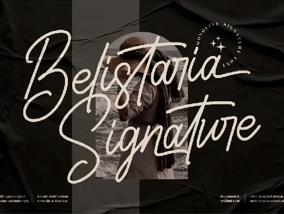 Belistaria Signature font