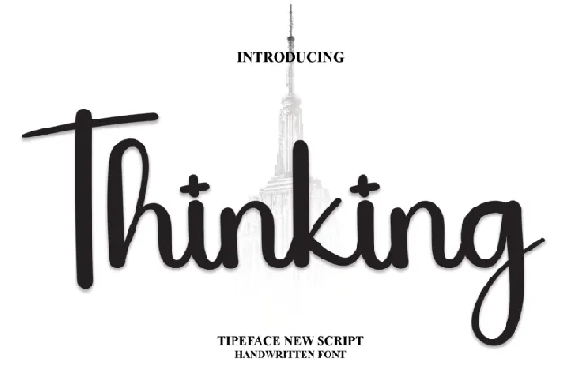 Thinking font