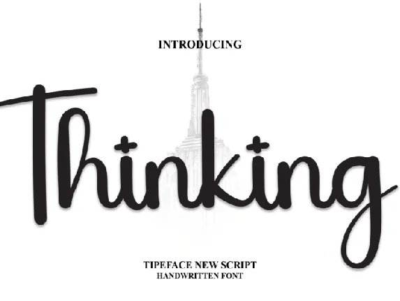 Thinking font