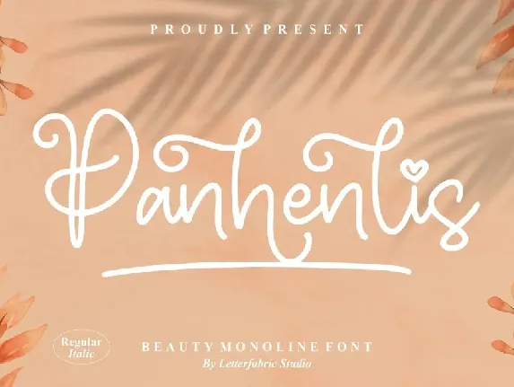 Panhenlis â€“ Beauty Monoline font