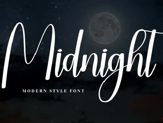 Midnight Script Typeface font