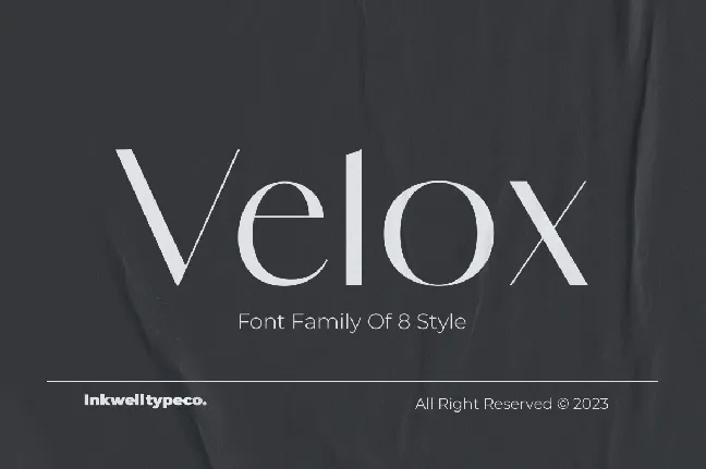 Velox font