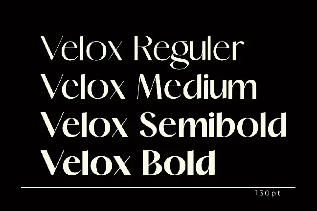 Velox font