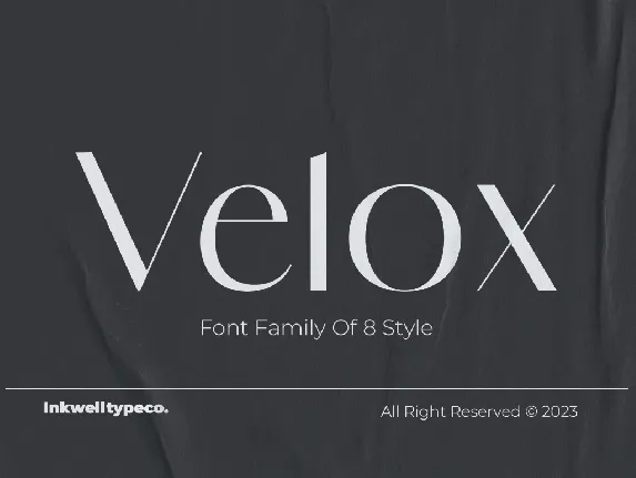 Velox font