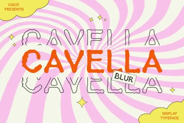 Cavella Blur font