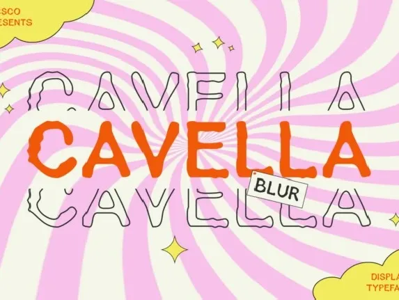 Cavella Blur font