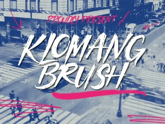 Klomang Brush font