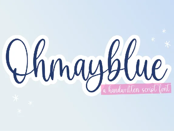 Ohmayblue font