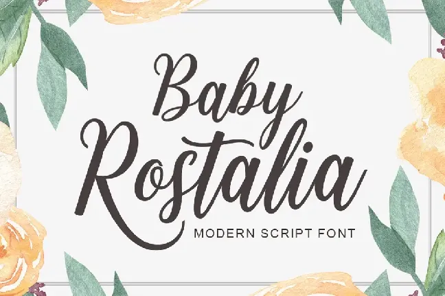 Baby Rostalia font