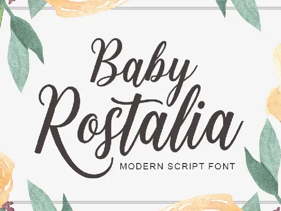 Baby Rostalia font