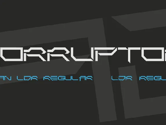 Corruptor font