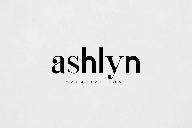 Ashlyn font