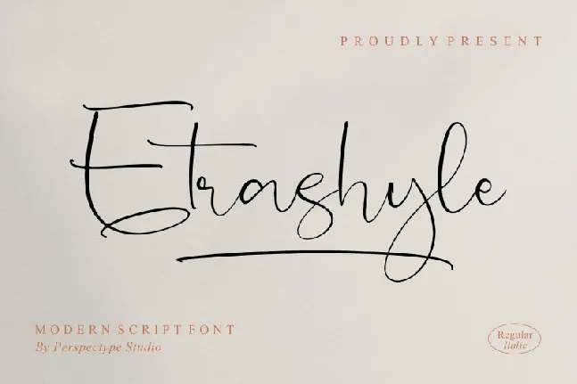 Etrashyle font