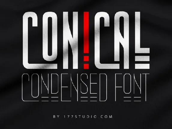 Conical Condensed font