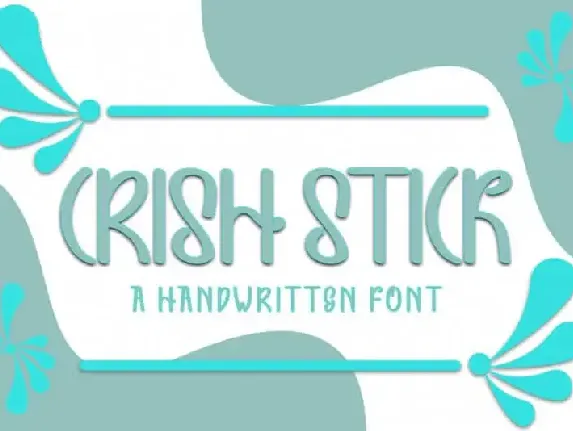 Crish Stick Display font