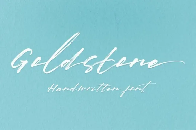 Goldstone Brush font