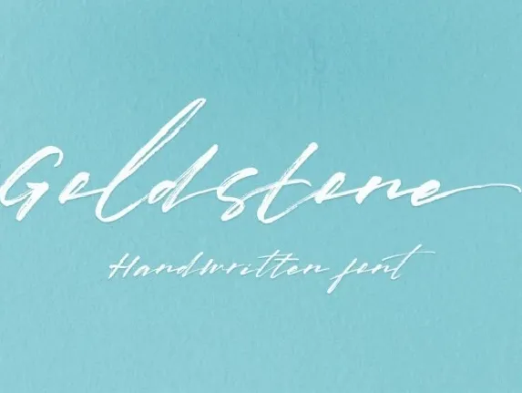 Goldstone Brush font