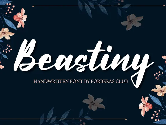 Beastiny font