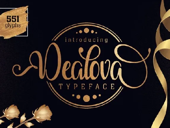 Dealova Script font